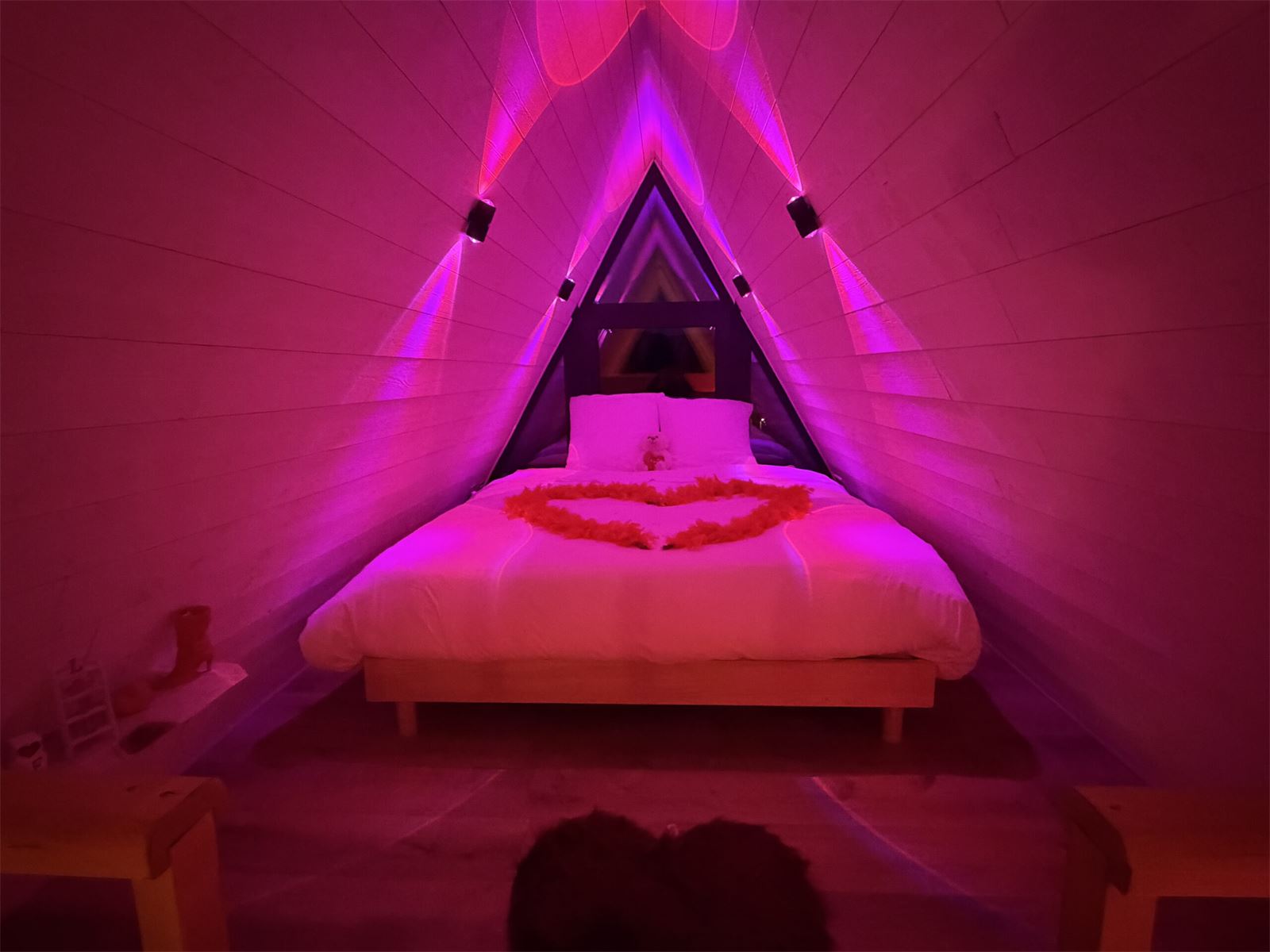 Chambre de L'Amoré sous la charpente en A